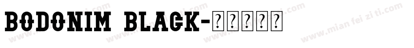 BodoniM Black字体转换